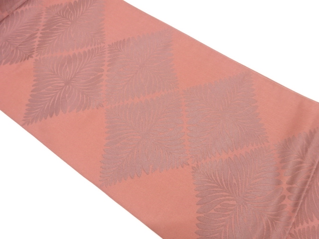 JAPANESE FUKURO OBI / WOVEN WOVEN RHOMBUS FLOWER